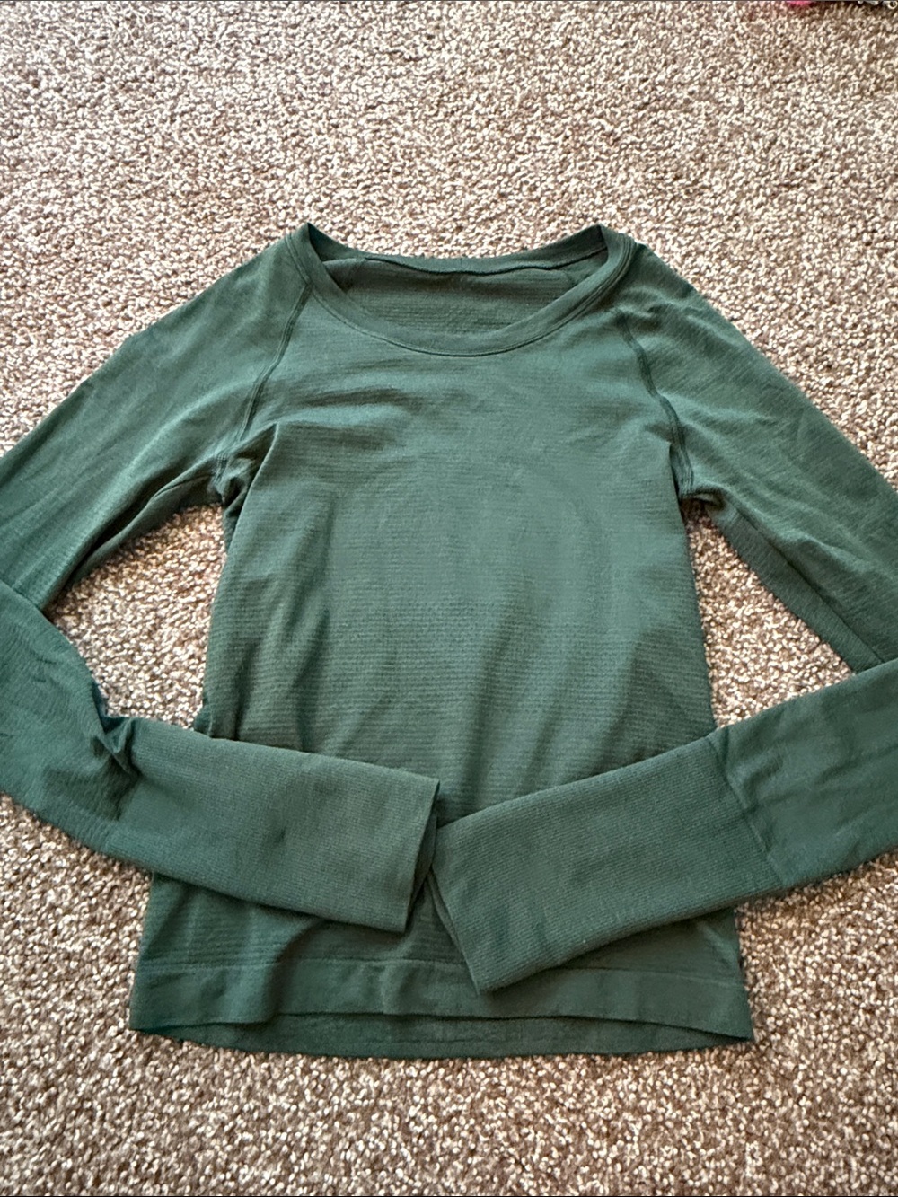 lululemon athletica Forest Green Long Sleeve Crew